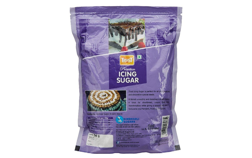 Trust Premium Icing Sugar    Pack  500 grams